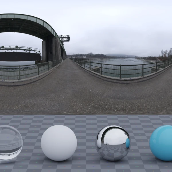 Dam Bridge - HDRI map - from Poly Haven