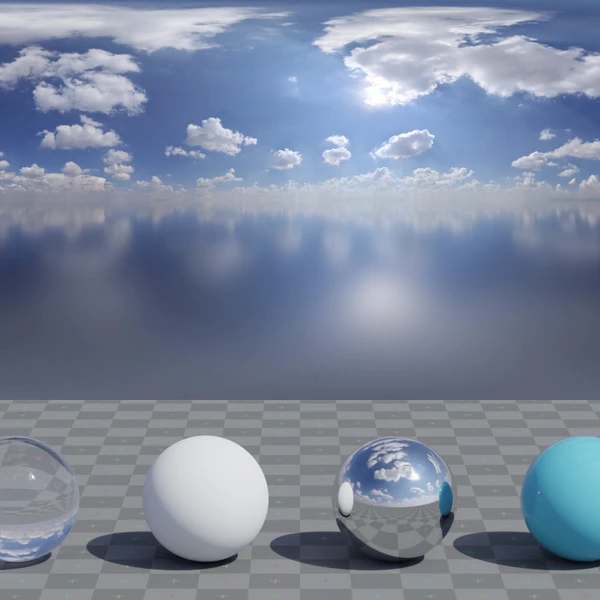 Kloofendal 48d Partly Cloudy Puresky - HDRI map - from Poly Haven