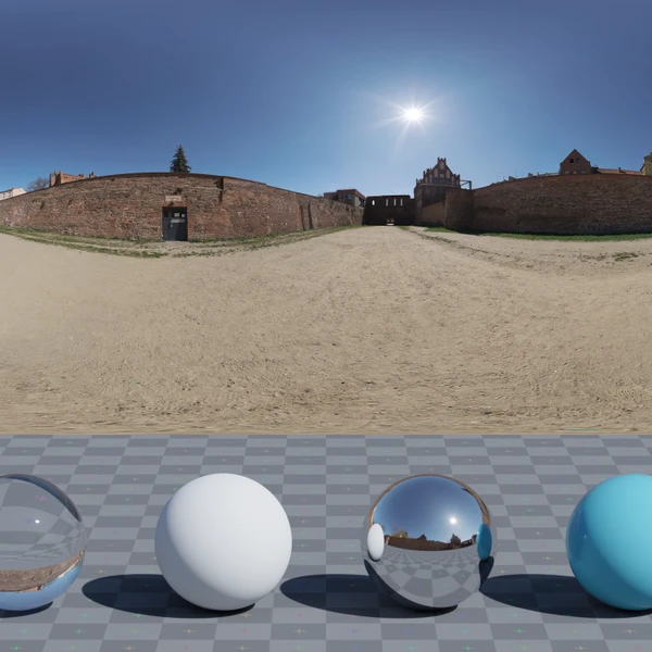 Teutonic Castle Moat - HDRI map - from Poly Haven