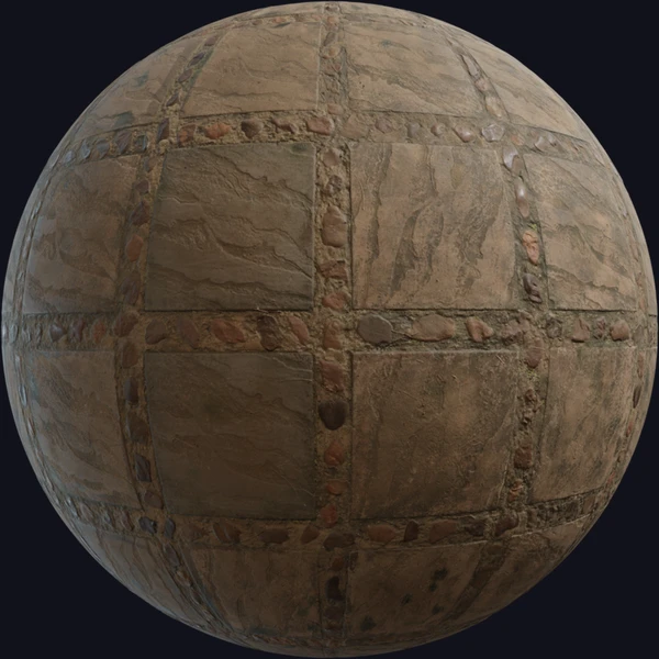 Mixed Rock Tiles - PBR texture - from Poly Haven