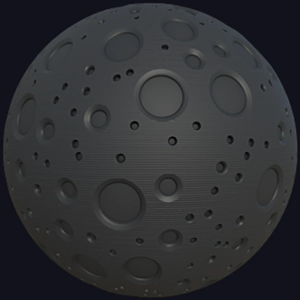Wall Decor with Geometric Circles and Stripes (Concrete 0026)