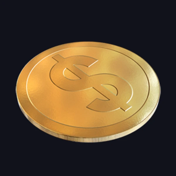 Gold Coin Texture with Coin Edge Pattern (Others 0018)