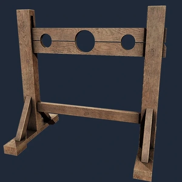 Medieval Wooden Stocks – Free Medieval 3D Model