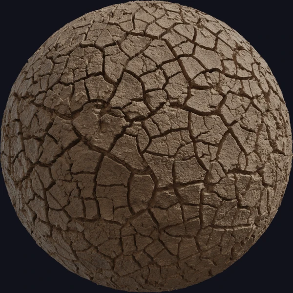 Mud Cracked Dry Riverbed 002