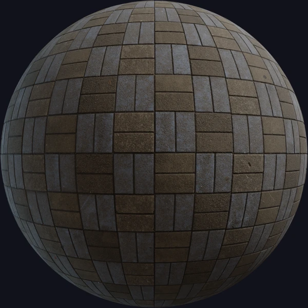 Patterned Paving - Floor - PBR texture - from Poly Haven