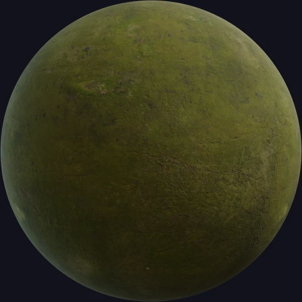 Concrete Moss - wall - PBR texture - from Poly Haven