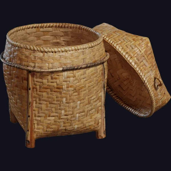Wicker Basket 02 - 3D Models - 3D model - from Poly Haven