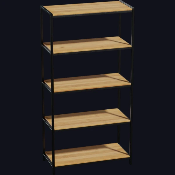 Steel Frame Shelves 01 - 3D Models - 3D model - from Poly Haven
