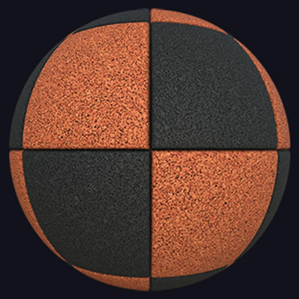 Playground Rubber Mulch Safety Surfacing Tiles (Plastic 0012)