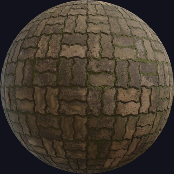 Brick Moss 001 - PBR texture - from Poly Haven