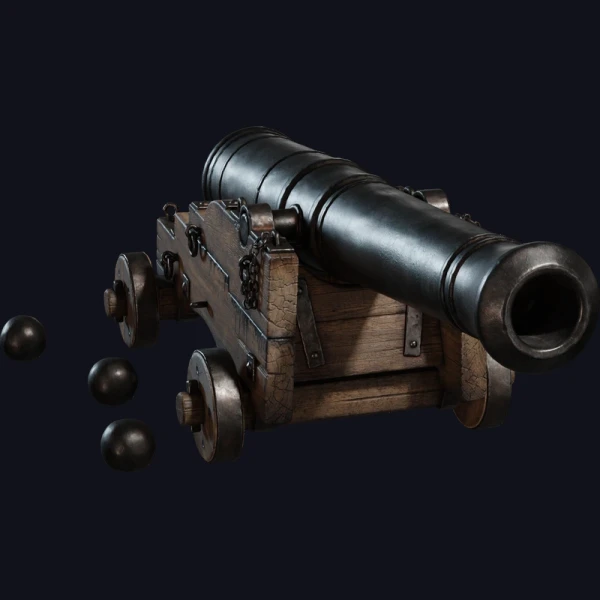 Cannon 01 - 3D Models - 3D model - from Poly Haven