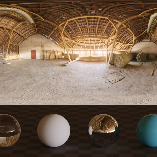 Hayloft - HDRI map - from Poly Haven
