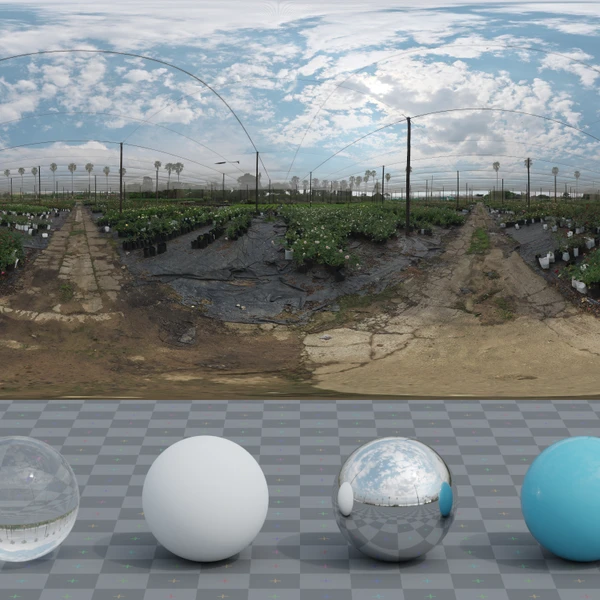 Cloudy Netted Nursery - HDRI map - from Poly Haven