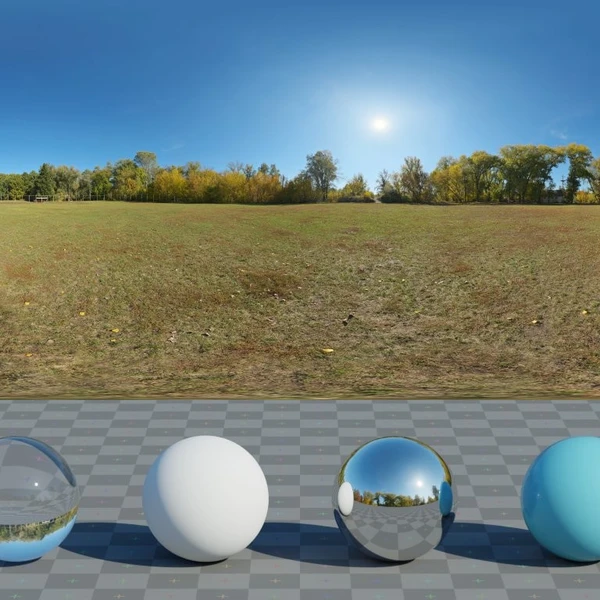 Autumn Park - HDRI map - from Poly Haven