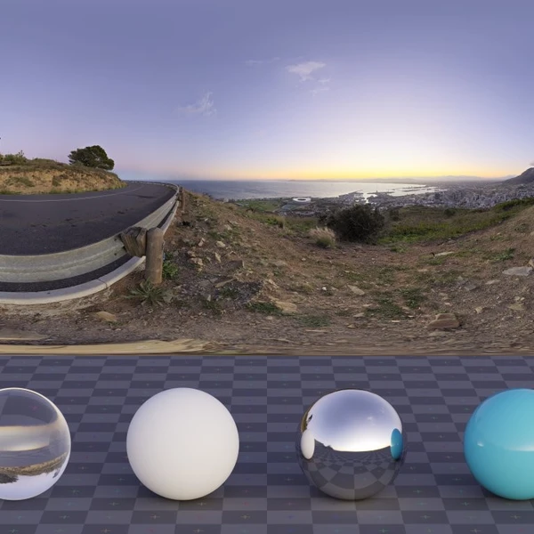 Signal Hill Dawn - HDRI map - from Poly Haven