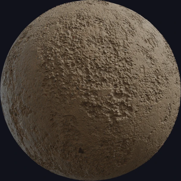 Concrete Floor Worn 02 - wall - PBR texture - from Poly Haven