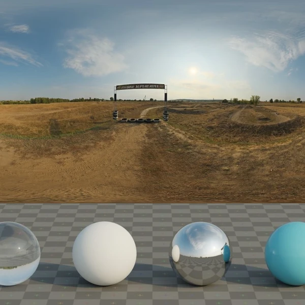 Dirt Bike Track 01 - HDRI map - from Poly Haven