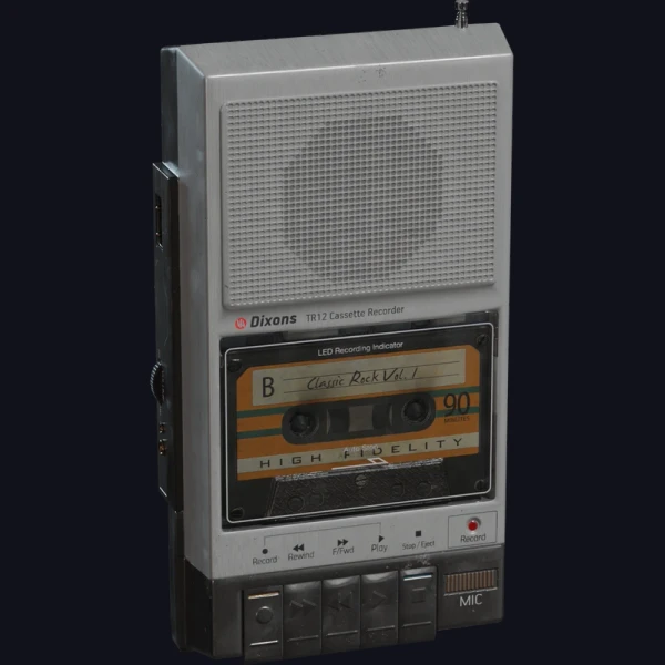 Cassette Player - 3D Models - 3D model - from Poly Haven