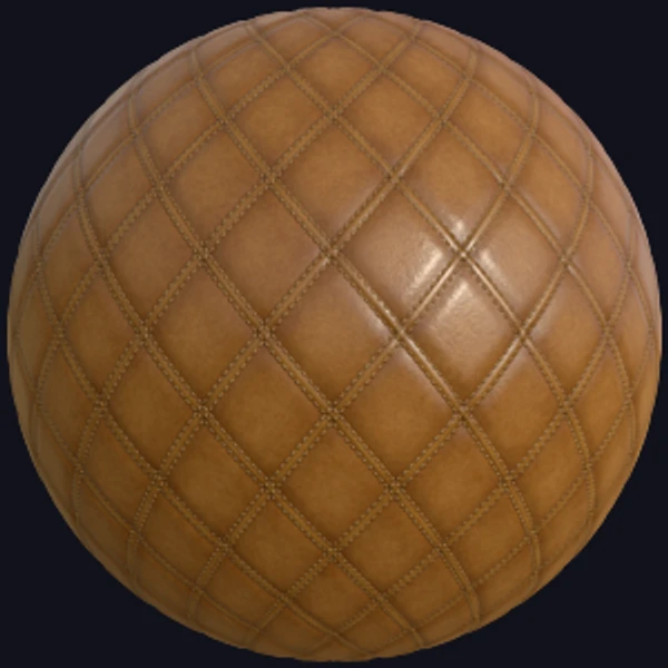 Diamond Shaped Leather Cushion Texture (Fabrics 0074) - PBR texture - from Texture Can