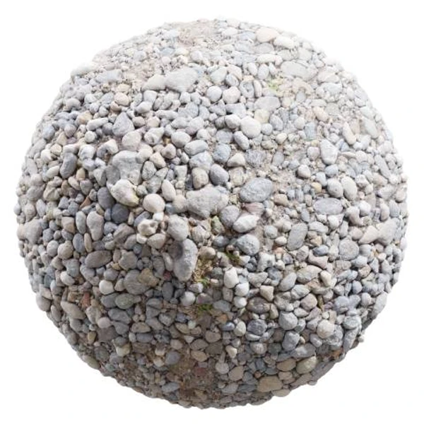 Pebbles 01 - Ground - PBR texture - from cgbookcase