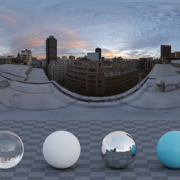 Sunset Jhbcentral - HDRI map - from Poly Haven