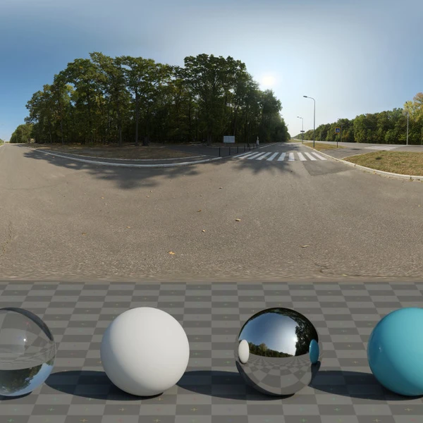 Crosswalk - HDRI map - from Poly Haven
