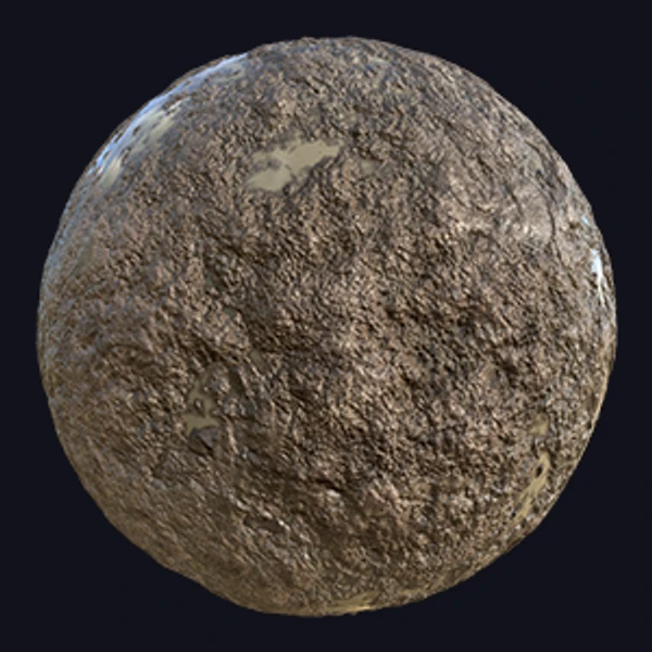 Muddy Ground Texture with Puddles (Ground 0034)