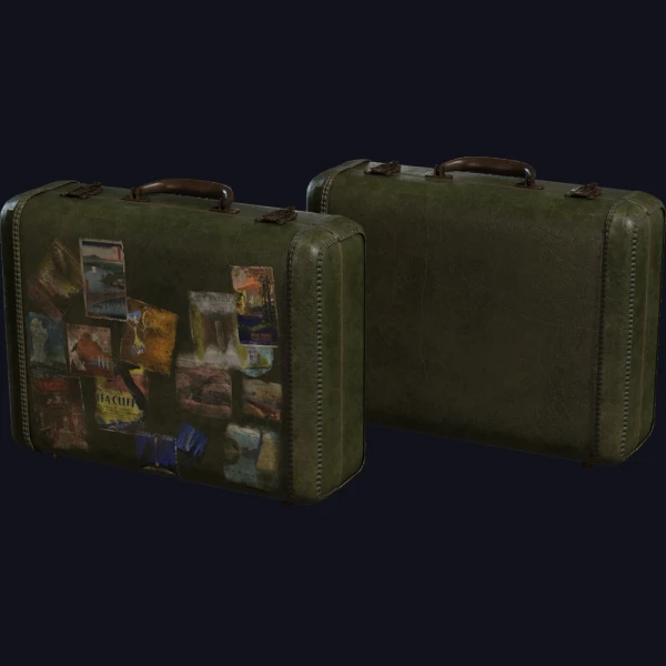 Vintage Suitcase - 3D Models - 3D model - from Poly Haven