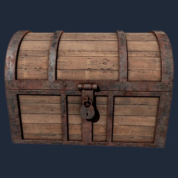 Medieval Wooden Treasure Chest - 3D Models - 3D model - from Poly Scan