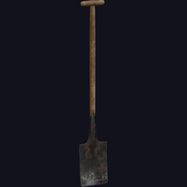 Rusted Spade 01 - 3D Models - 3D model - from Poly Haven