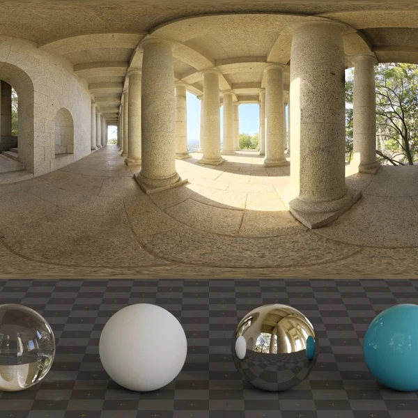 Pillars - HDRI map - from Poly Haven