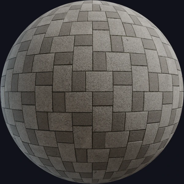 Patterned Brick Floor - PBR texture - from Poly Haven