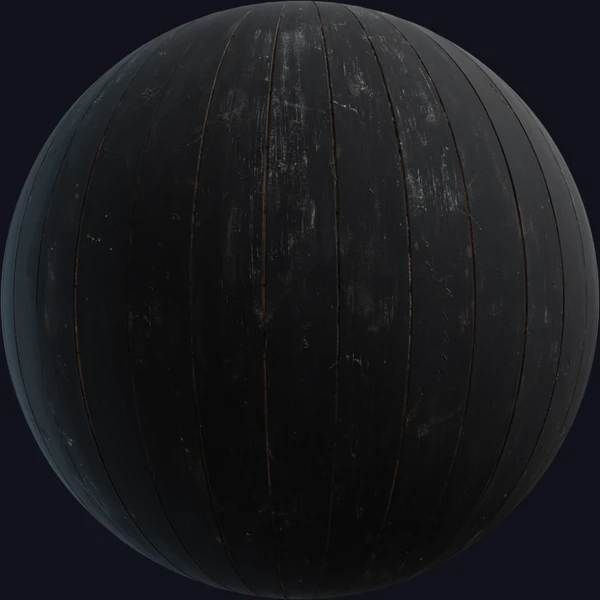Black Painted Planks