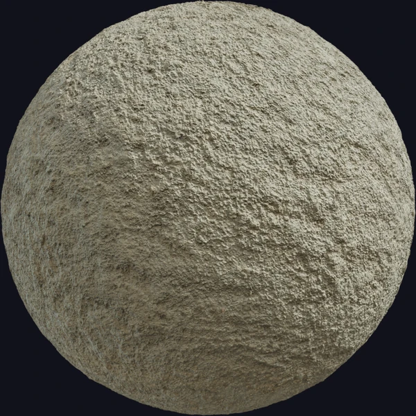 Rough Concrete - wall - PBR texture - from Poly Haven