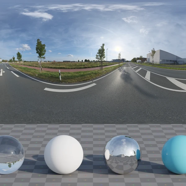 German Town Street - HDRI map - from Poly Haven