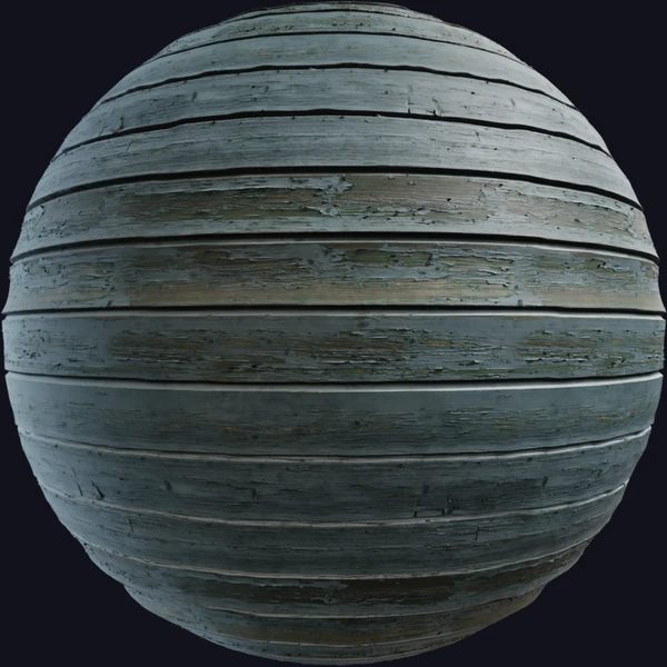 Blue Painted Planks