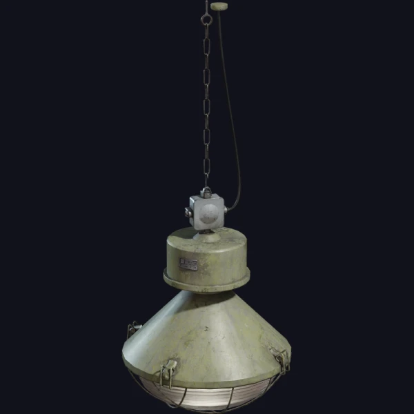 Hanging Industrial Lamp - 3D Models - 3D model - from Poly Haven