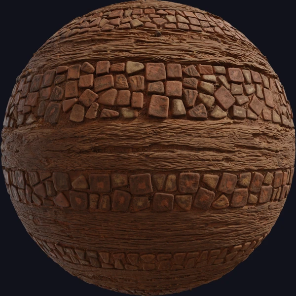 Wood Stone Pathway