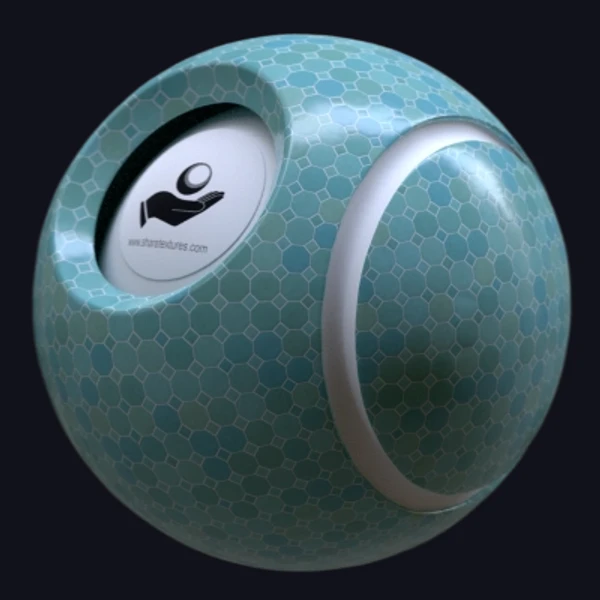 Pool Tiles 2 - Floor - PBR texture - from Share Textures