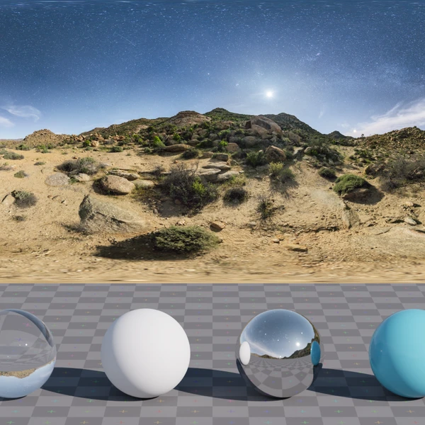 Rogland Moonlit Night - HDRI map - from Poly Haven