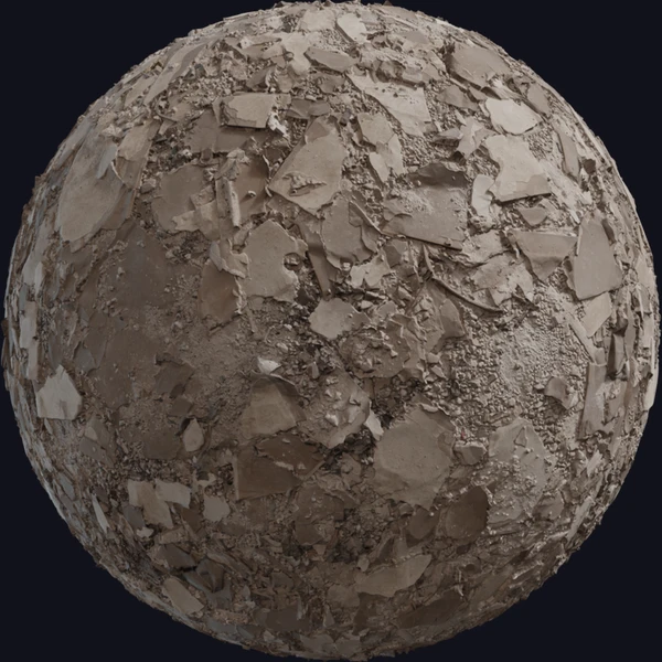 Rubble - Floor - PBR texture - from Poly Haven