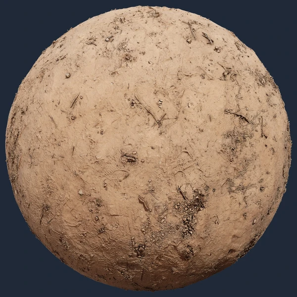 Dirt Ground with Footprints – Free Ground PBR Texture
