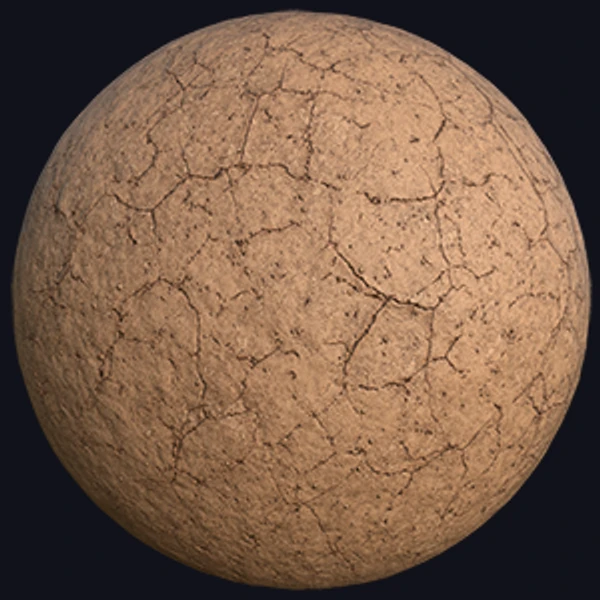 Dry Muddy Ground Texture with Cracks Everywhere (Ground 0013)