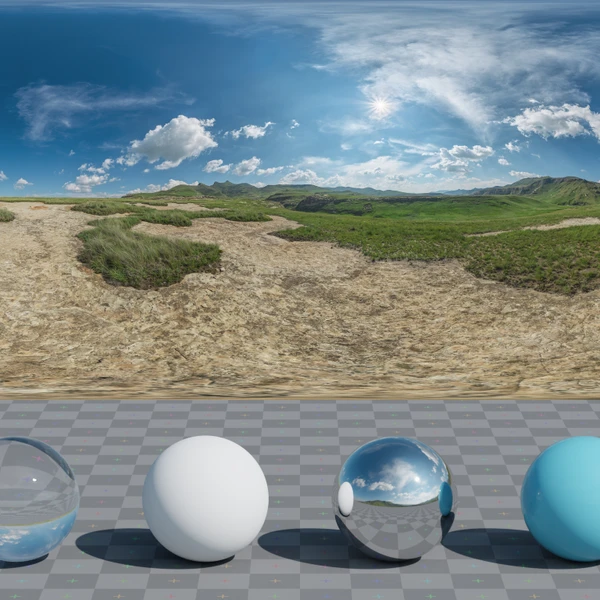 Golden Gate Hills - HDRI map - from Poly Haven