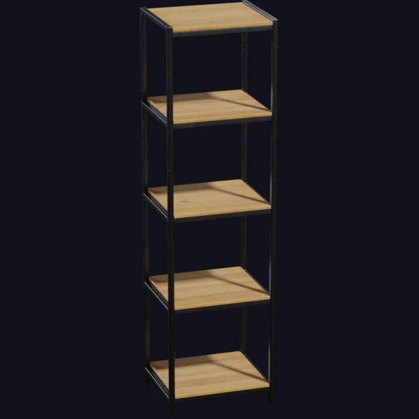 Steel Frame Shelves 02 - 3D Models - 3D model - from Poly Haven