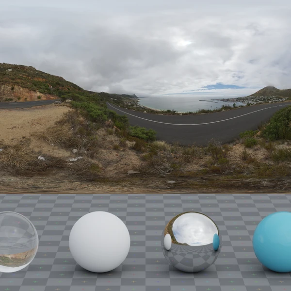 Red Hill Cloudy - HDRI map - from Poly Haven
