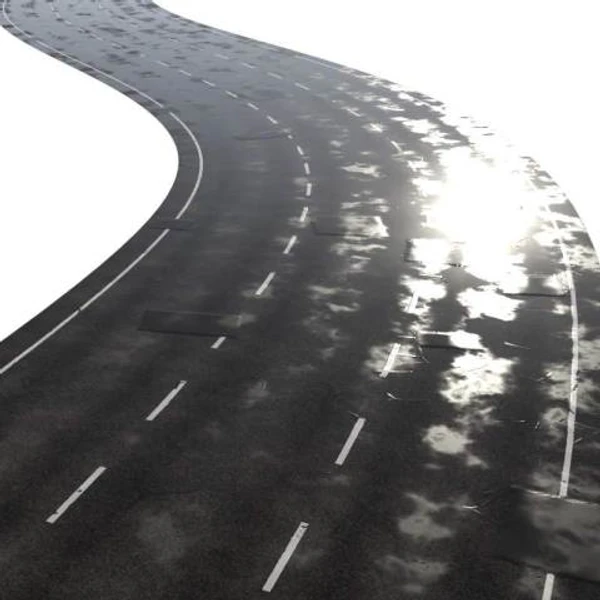 Three Lane Road Wet 02