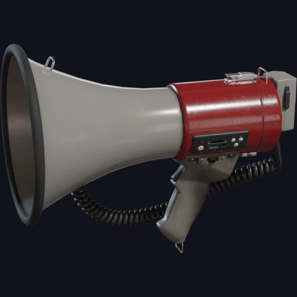 Megaphone 01 - 3D Models - 3D model - from Poly Haven