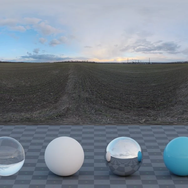 Industrial Sunset - HDRI map - from Poly Haven