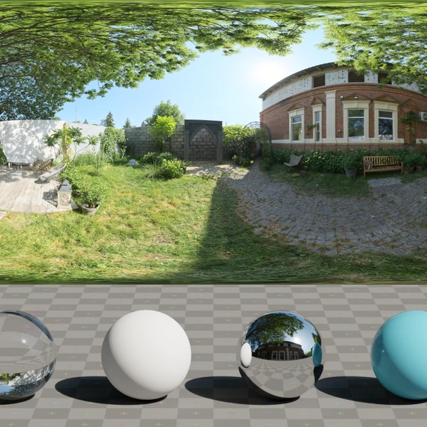 Studio Garden - HDRI map - from Poly Haven